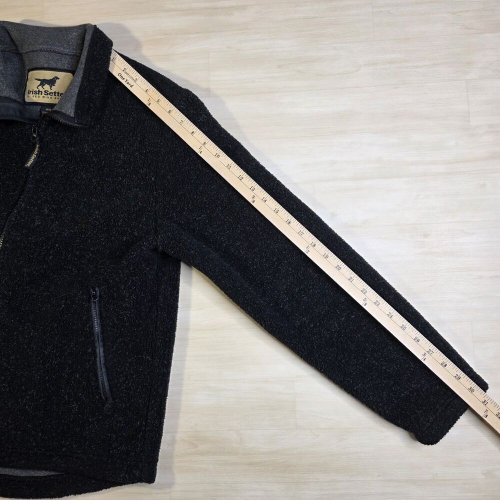 Irish Setter Fleece Jacket Gray Hunting Heavy Full Zip Pockets UltraDry Medium‎ - Picture 8 of 9